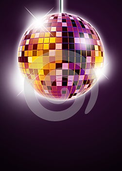 Mirrorball disco background photo