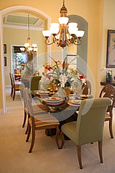 Mirrored Dining Room