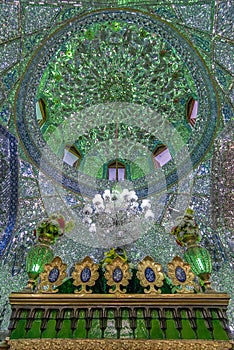 Mirrored interior of Ali Ibn Hamza