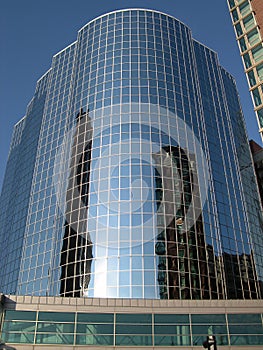 Mirrored Office Building