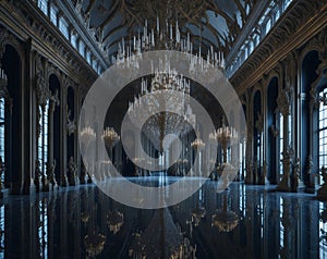 Mirrored Opulence: Versailles\' Hall of Mirrors