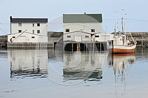 Mirroring in Hamnoy's harbour