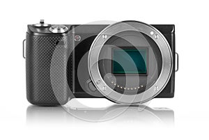 Mirrorless camera without lens