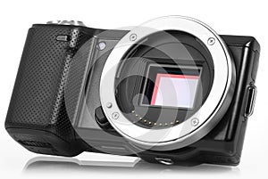 Mirrorless camera without lens