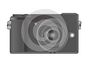 A mirrorless digital camera with changeable lenses