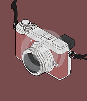 A mirrorless digital camera with changeable lenses