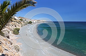 Mirtos beach at Crete island, Greece photo