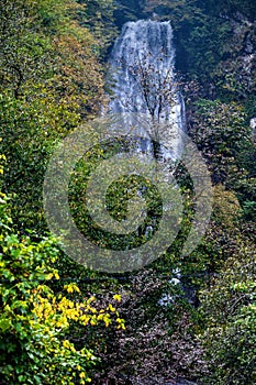 Mirveti waterfall in the mountains of Adzharia