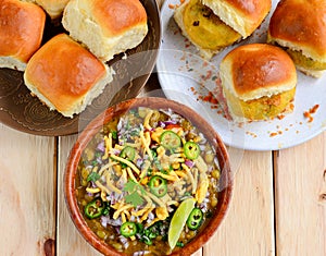 Misal Pav and Vada Pav-Marathi breakfast