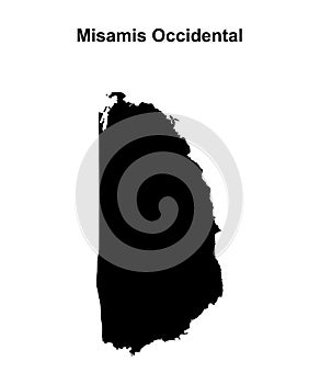 Misamis Occidental outline map
