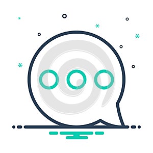 Mix icon for Misc, bubble and message photo