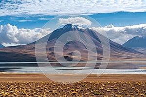 Laguna Miscanti in the Atacama Desert, Chile, South America photo