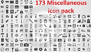 Miscellaneous icon pack vector sign ssymbols