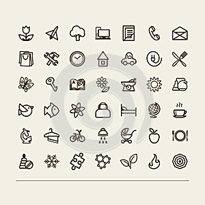 Miscellaneous icons (collection)