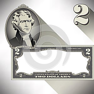 Miscellaneous two dollar bill elements