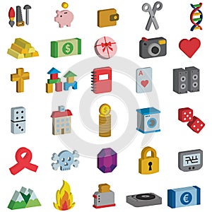 Miscellany 3D icons