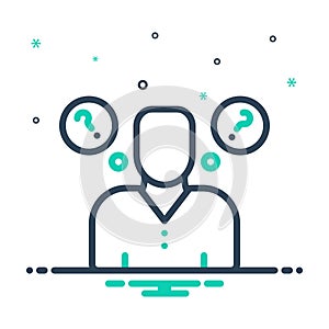 Mix icon for think, what and why