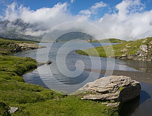 Miserin lake in Champorcher valley