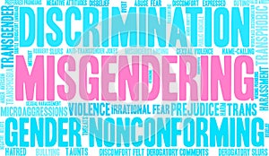 Misgendering Word Cloud