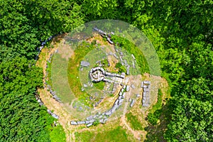 Mishkova niva ruins near Malko Tarnovo town in Bulgaria