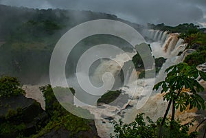 Misiones, Iguazu Fall, Argentina: Iguazu Falls from the Argentina side. Incredible national park with big waterfalls and the evil