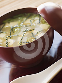 Miso Soup Cup and Spoon