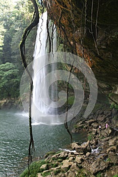 Misol-Ha waterfall on Chiapas
