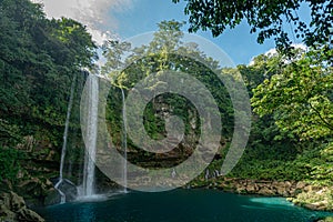 Misol Ha waterfall in Chiapas, Mexico