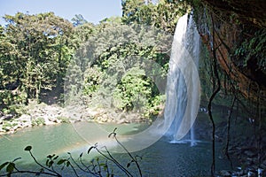 Misol-Ha waterfall, Chiapas, Mexico photo