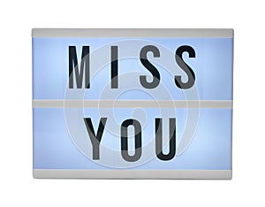 Miss You Sign