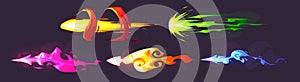 Missile arrow game vfx effect light fire trail