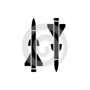 Missile gun icon for apps and websites