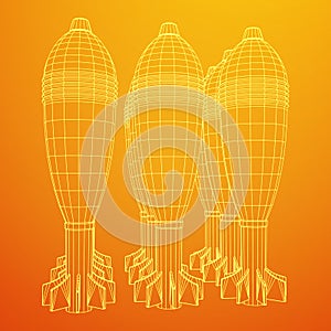 Missile, nuclear bomb vector