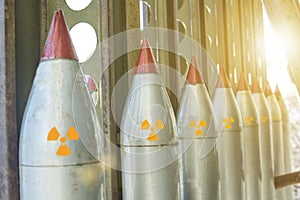 Missiles are directed upwards, weapons of mass destruction photo