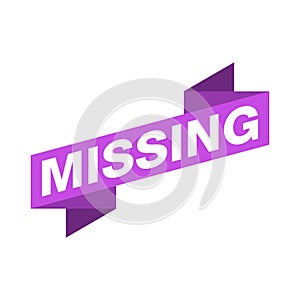 Missing Letter Rubber Stamp Vector Template