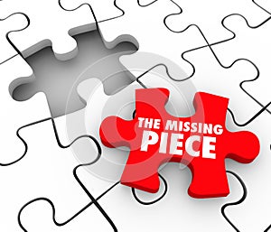 The Missing Piece Found Puzzle Complete Finishing Finding Lost F photo