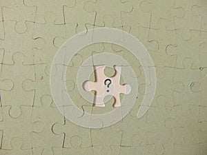 Missing piece of a puzzle