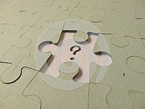 Missing piece of a puzzle