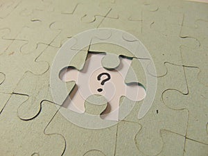 Missing piece of a puzzle