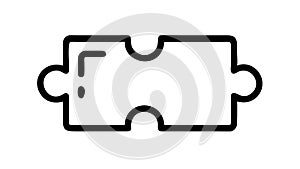 Missing Puzzle Piece Solution Problem Solving Icon, vector design Generative AI