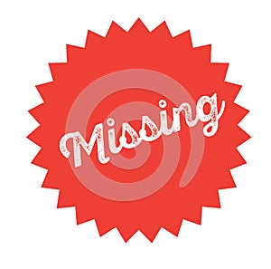 Missing stamp on white