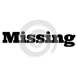 Missing stamp on white