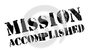 Mission accomplished stamp