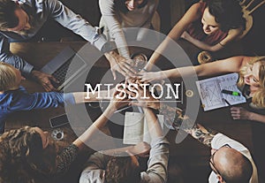 Mission Aim Goals Motivation Target Vision Concept photo