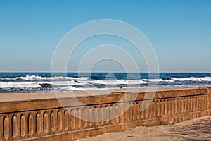 Mission Beach Boardwalk Seawall after 2016 Restoration