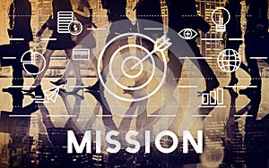 Mission Goals Aim Aspiration Concept