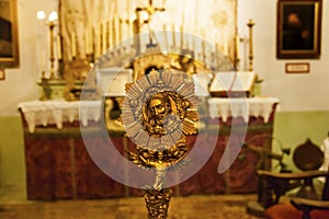 Mission San Luis Obispo de Tolosa Bronze Christ Medal, California photo