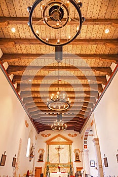 Mission San Luis Obispo de Tolosa California Wooden Ceiling