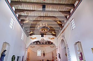 Mission San Luis Obispo de Tolosa California Wooden Ceiling