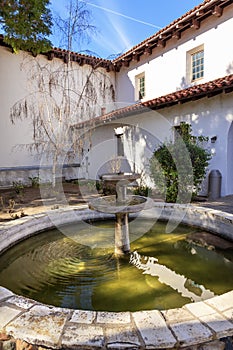 Mission San Luis Obispo de Tolosa Courtyard Fountain California photo